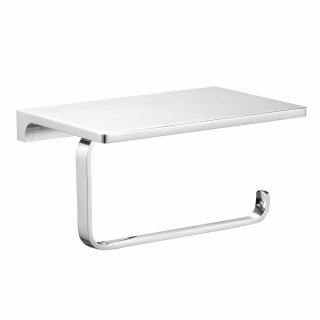 Держатель для туалетной бумаги с полкой Wonzon & Woghand Eclipse WW-9126 хром